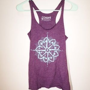 Choke ModCloth Purple Compass Racerback Tank Top